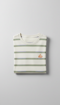 Cotton Blend Crewneck with Embroidered Emblem